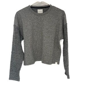 NEW Jason Scott heather grey drop arm sweatshirt size S small